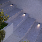 Balizador Quadrado de Embutir Com LED Externo Side Preto Luz Amarela 0,5W IP67 Black+Decker