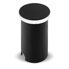 Balizador Redondo de Embutir Com LED Ring Preto Luz Amarela 1W IP67 Black+Decker