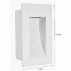 Balizador Interno Alumínio Lâmpada Led Parede Embutir 16 5cm