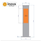 Balizador Jardim - Coleção Natureza - Modelo Trovão- 40 Cm  -