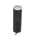 Balizador LED de Chão Cob Preto Plástico 0,5W Luz Amarela IP67 Bivolt Gaya