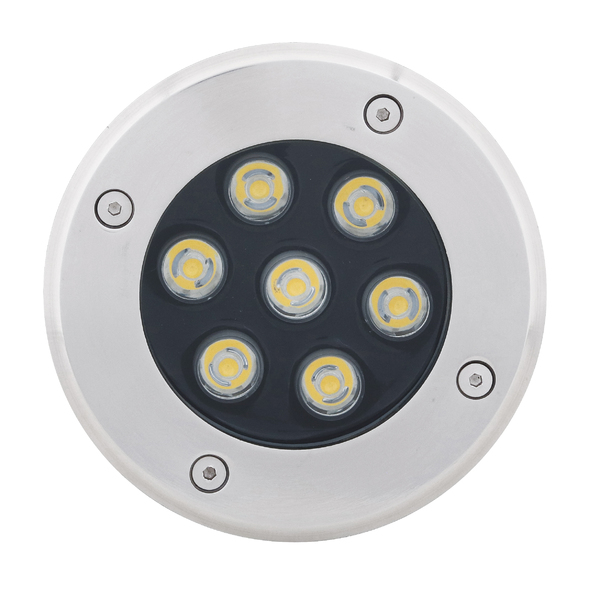 Balizador LED de Chão Embutir 7W Luz Verde IP65 Gaya