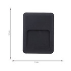 Balizador LED Externo de Sobrepor 2W Gadol Preto Plástico Luz Amarela IP65 Bivolt Gaya