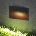 Balizador LED Externo Fixo Preto Luz Amarela Tovi 2W IP65 Bivolt Plástico Gaya