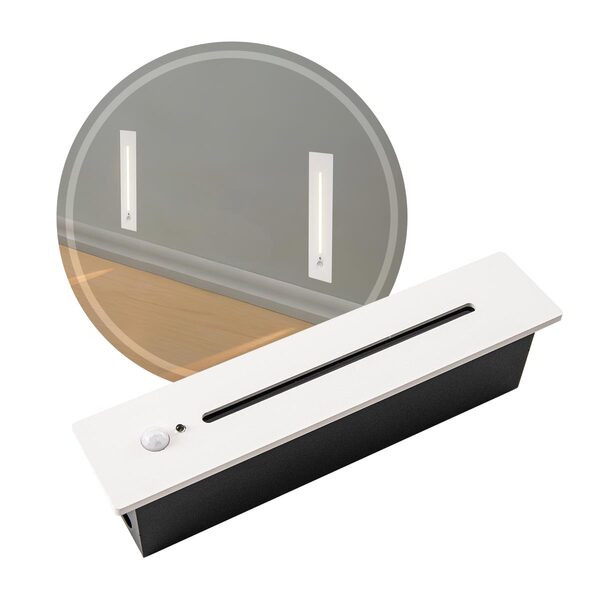 Balizador Led Rift C/ Sensor De Presença Branco Ip20 Bella Il