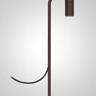 Balizador Luminária De Chão Jardim Grama Foco Marrom 50cm