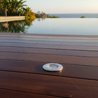 Balizador Luminária De Piso Iluminação  Led 1w Embutir Redond