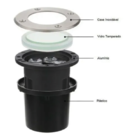 Balizador Luminaria Led Cob Chão Piso Jardim 7w Blindado - Br