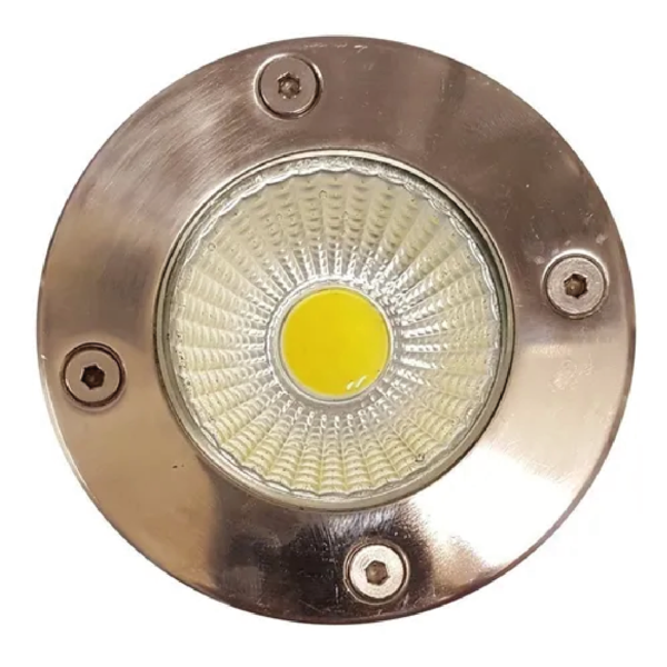 Balizador Luminaria Led Cob Chão Piso Jardim 7w Blindado - Br