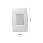 Balizador Mbled Lumo Embutir Led Bivolt Branco 3000k Luz Amar