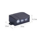 Balizador Nordecor Itho Sobrepor Led 3w Bivolt Preto 3000k Lu