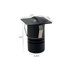 Balizador Nordecor Mini Romi Quadrado De Embutir Alto Irc 90