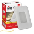 Balizador Parede Led Embutir 2w 4x2 3000k Branco Quente Bivolt