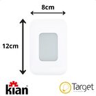 Balizador Parede Led Embutir 2w 4x2 3000k Branco Quente Bivolt