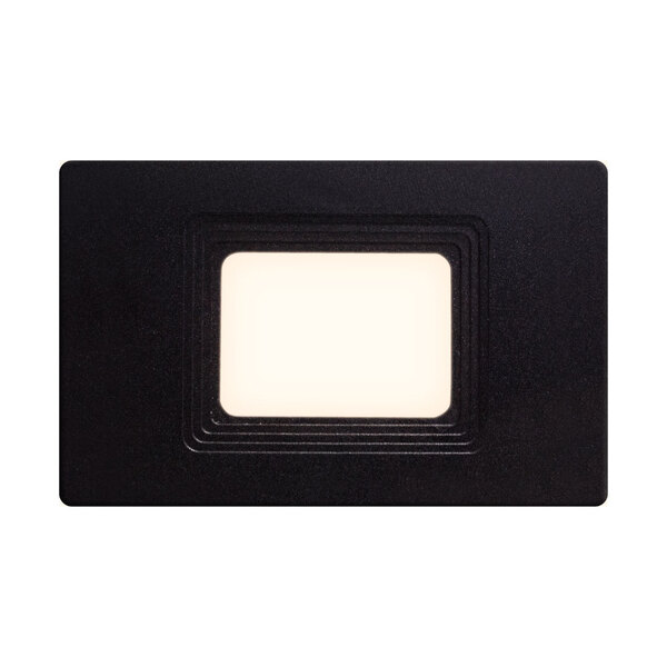 Balizador Preto Embutir Parede E Escada Caixa 4x2 + Led 5w Bi