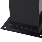 Balizador Ideal Redondo Metal Preto 1 Lâmpada Bivolt