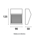 Balizador Sobrepor Frankfurt Chanfrado Marrom Gold 1g9