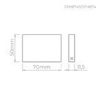 Balizador Sobrepor Mini Neu2 1 5w 3000k 40lm Preto-stella