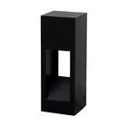 Balizador de Sobrepor Preto Microtexturizado Alumínio 20cm Flash Ideal Iluminação