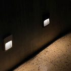 Balizador Sobrepor Preto Retangular Led 2w 3000k Bivolt