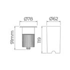 Balizador Solo Focco Grid 10w 3000k 400lm 12° Ip67 Preto-stel