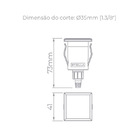 Balizador Solo Way Side  1 5w 3000k 2lm 80° Ip67 Preto-stella