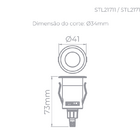 Balizador Solo Way Up 1w 3000k 45lm 24° Ip67 Preto-stella