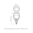 Balizador Solo Way Up 1w 3000k 80lm 32° Ip67 Preto-stella