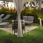 Kit 6 unidades de Balizador LED de Chão Sobrepor 0,02W Luz Branca IP44 Inspire