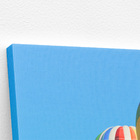 Balonismo Balão Colorido Céu Azul Quadro Canvas 120x80cm