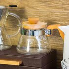 Balzac Cafeteira 10x18x18cm 400ml Borosilicato Transparente T