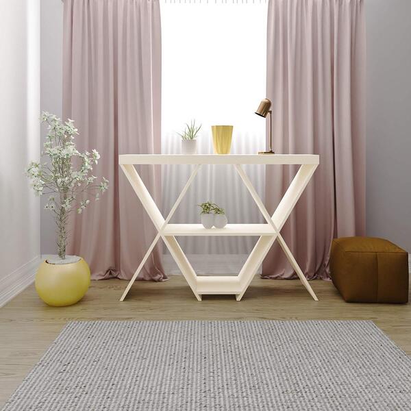 Bancada 1 Prateleiras Belford Off White