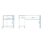 Bancada 2 Nichos Branco/pe Metalico Preto Mdp 15mm