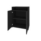 Bancada 2 Portas Carrara Preto