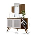 Bancada 2 Portas Tampere Imbuia Off White