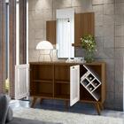 Bancada 2 Portas Tampere Imbuia Off White