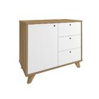 Bancada 3 Gavetas Carbonia Olmo Branco