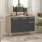 Bancada 3 Portas Roni Avena Grafito