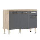 Bancada 3 Portas Roni Avena Grafito