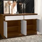 Bancada 4 Portas Piran Imbuia Off White