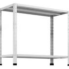 Bancada Aço 2 Bandejas 0,39x0,91x1,00 Linha Leve