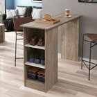 Bancada Alta 3 Nichos Laterais Ravenna  Carvalho/off White