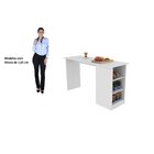 Bancada Alta 3 Nichos Laterais Ravenna J Carvalho Branco