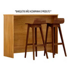 Bancada Alta Ilha Gourmet Para Cozinha Furnas Valde Móveis