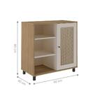 Bancada Aparador 1 Porta Ibagué Carvalho Off White