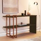 Bancada Aparador 2 Prateleiras Stka Canela Bronze