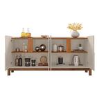 Bancada Aparador Ares Off White/cedro Com 4 Portas