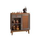 Bancada Aparador Café Livia Pintura Palha Cinza Pérola Cedro