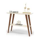 Bancada Aparador Nyoh Com Prateleira Off White Amadeirado