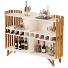 Bancada Aparador Ripado Com Adega Tours Pérola Nature